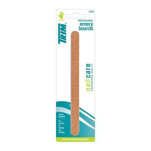 Trim Nail Care Professional Emery Boards 7S Long 6.5Inch, 6 Ea